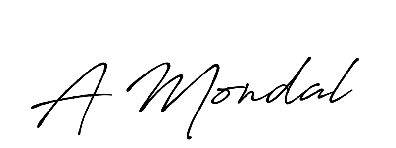 Use a signature maker to create a handwritten signature online. With this signature software, you can design (Antro_Vectra_Bolder) your own signature for name A Mondal. A Mondal signature style 7 images and pictures png