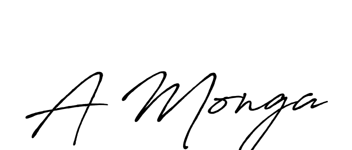 The best way (Antro_Vectra_Bolder) to make a short signature is to pick only two or three words in your name. The name A Monga include a total of six letters. For converting this name. A Monga signature style 7 images and pictures png