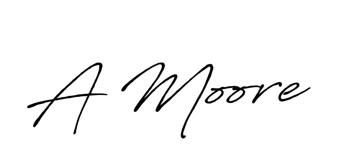 Use a signature maker to create a handwritten signature online. With this signature software, you can design (Antro_Vectra_Bolder) your own signature for name A Moore. A Moore signature style 7 images and pictures png