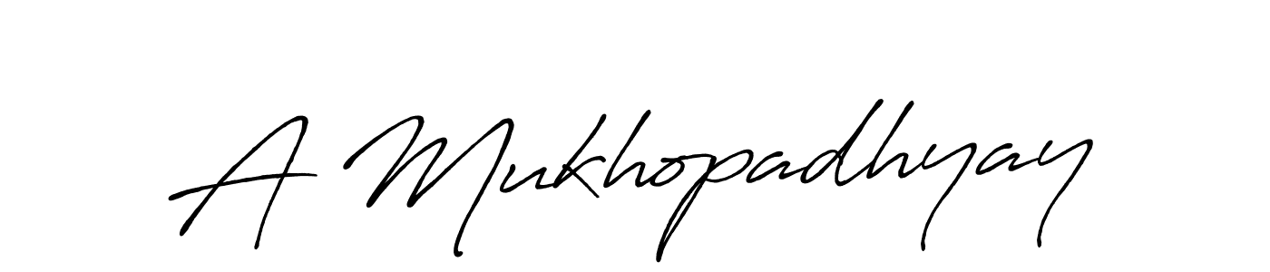 How to make A Mukhopadhyay signature? Antro_Vectra_Bolder is a professional autograph style. Create handwritten signature for A Mukhopadhyay name. A Mukhopadhyay signature style 7 images and pictures png