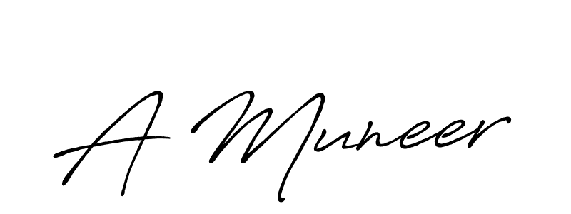 How to Draw A Muneer signature style? Antro_Vectra_Bolder is a latest design signature styles for name A Muneer. A Muneer signature style 7 images and pictures png