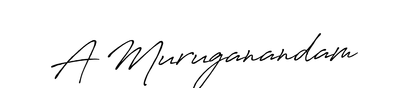 Create a beautiful signature design for name A Muruganandam. With this signature (Antro_Vectra_Bolder) fonts, you can make a handwritten signature for free. A Muruganandam signature style 7 images and pictures png