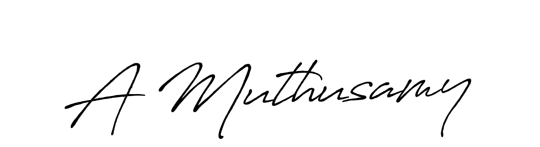 Also we have A Muthusamy name is the best signature style. Create professional handwritten signature collection using Antro_Vectra_Bolder autograph style. A Muthusamy signature style 7 images and pictures png