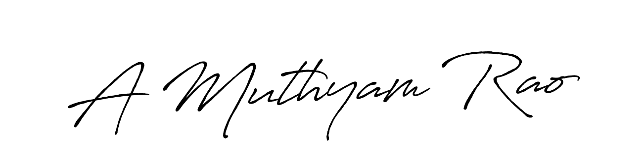 Also we have A Muthyam Rao name is the best signature style. Create professional handwritten signature collection using Antro_Vectra_Bolder autograph style. A Muthyam Rao signature style 7 images and pictures png