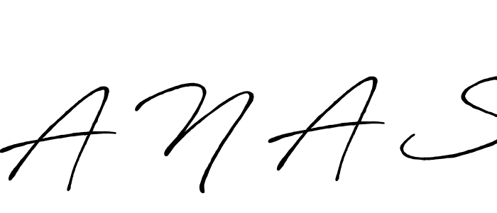 Also You can easily find your signature by using the search form. We will create A N A S name handwritten signature images for you free of cost using Antro_Vectra_Bolder sign style. A N A S signature style 7 images and pictures png