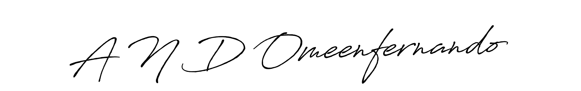 This is the best signature style for the A N D Omeenfernando name. Also you like these signature font (Antro_Vectra_Bolder). Mix name signature. A N D Omeenfernando signature style 7 images and pictures png