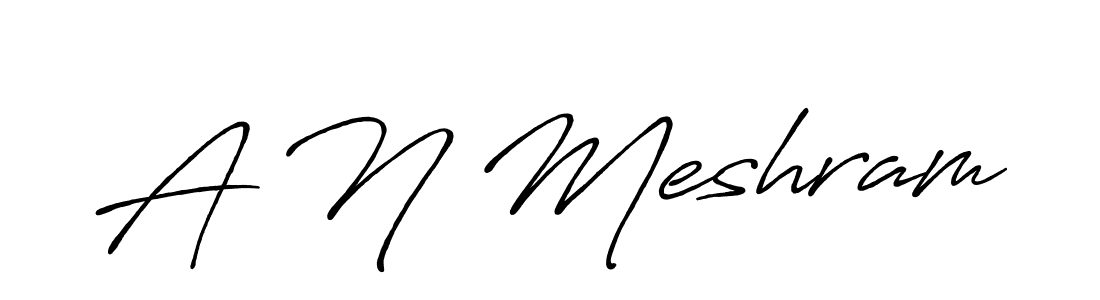 You can use this online signature creator to create a handwritten signature for the name A N Meshram. This is the best online autograph maker. A N Meshram signature style 7 images and pictures png