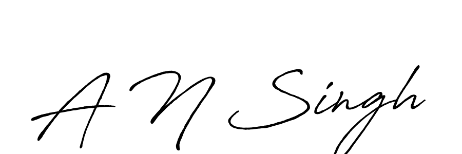 Create a beautiful signature design for name A N Singh. With this signature (Antro_Vectra_Bolder) fonts, you can make a handwritten signature for free. A N Singh signature style 7 images and pictures png