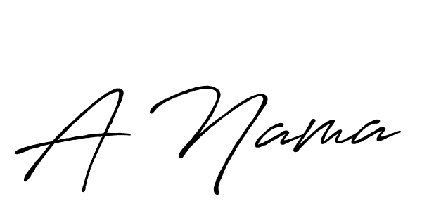 Use a signature maker to create a handwritten signature online. With this signature software, you can design (Antro_Vectra_Bolder) your own signature for name A Nama. A Nama signature style 7 images and pictures png