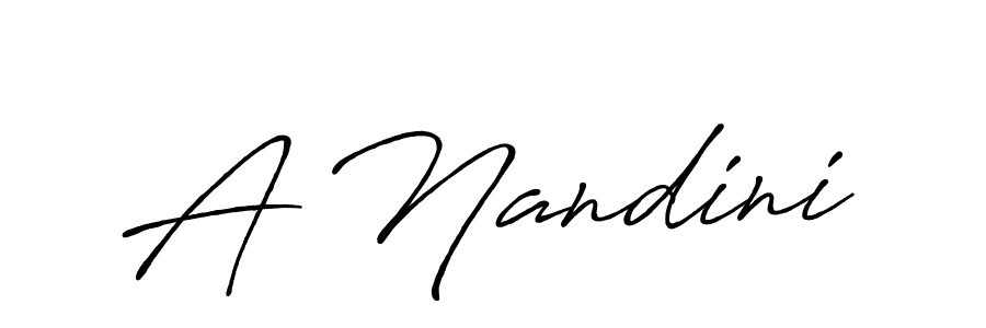 How to make A Nandini signature? Antro_Vectra_Bolder is a professional autograph style. Create handwritten signature for A Nandini name. A Nandini signature style 7 images and pictures png