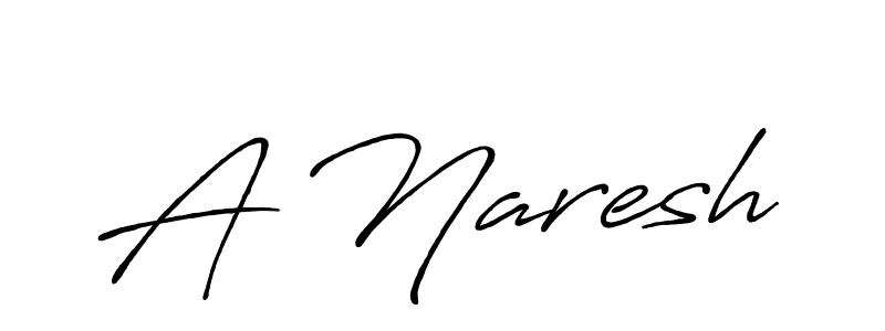 A Naresh stylish signature style. Best Handwritten Sign (Antro_Vectra_Bolder) for my name. Handwritten Signature Collection Ideas for my name A Naresh. A Naresh signature style 7 images and pictures png