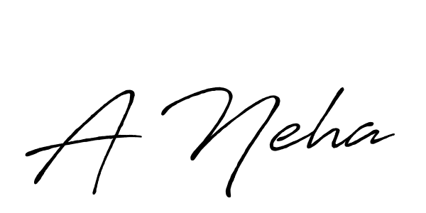 Make a beautiful signature design for name A Neha. With this signature (Antro_Vectra_Bolder) style, you can create a handwritten signature for free. A Neha signature style 7 images and pictures png