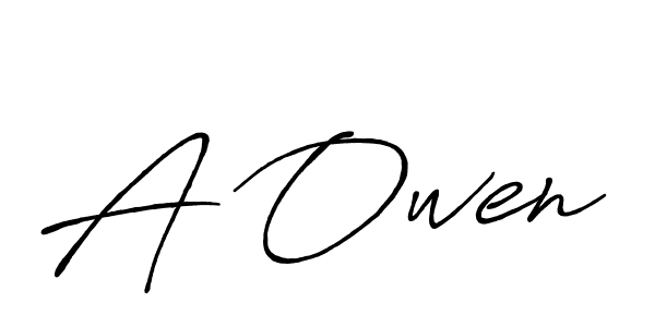 How to make A Owen name signature. Use Antro_Vectra_Bolder style for creating short signs online. This is the latest handwritten sign. A Owen signature style 7 images and pictures png