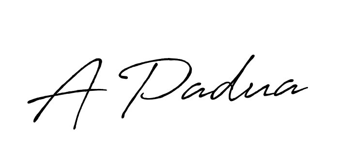 Make a beautiful signature design for name A Padua. With this signature (Antro_Vectra_Bolder) style, you can create a handwritten signature for free. A Padua signature style 7 images and pictures png