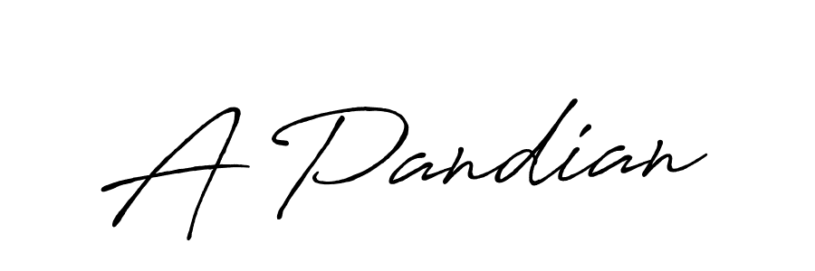 A Pandian stylish signature style. Best Handwritten Sign (Antro_Vectra_Bolder) for my name. Handwritten Signature Collection Ideas for my name A Pandian. A Pandian signature style 7 images and pictures png