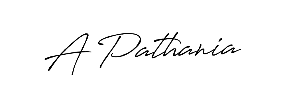 Make a beautiful signature design for name A Pathania. With this signature (Antro_Vectra_Bolder) style, you can create a handwritten signature for free. A Pathania signature style 7 images and pictures png