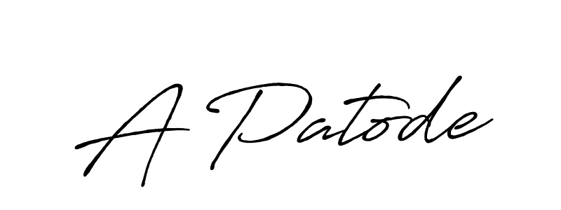 Also we have A Patode name is the best signature style. Create professional handwritten signature collection using Antro_Vectra_Bolder autograph style. A Patode signature style 7 images and pictures png