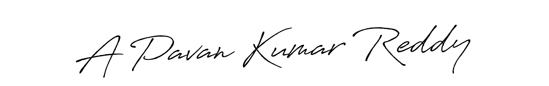 How to make A Pavan Kumar Reddy signature? Antro_Vectra_Bolder is a professional autograph style. Create handwritten signature for A Pavan Kumar Reddy name. A Pavan Kumar Reddy signature style 7 images and pictures png