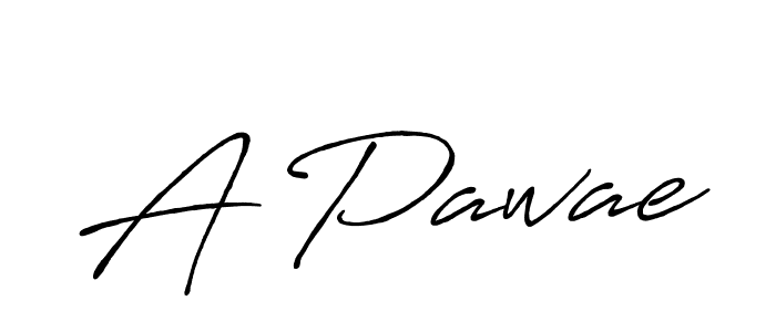How to make A Pawae signature? Antro_Vectra_Bolder is a professional autograph style. Create handwritten signature for A Pawae name. A Pawae signature style 7 images and pictures png