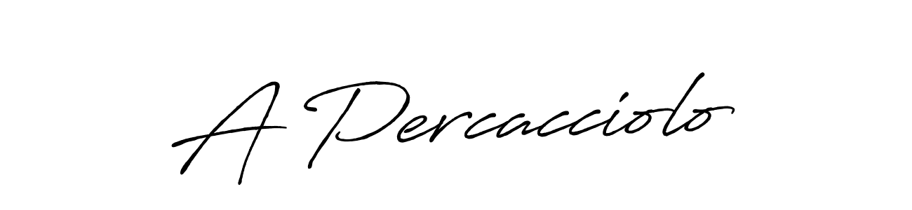 Make a beautiful signature design for name A Percacciolo. Use this online signature maker to create a handwritten signature for free. A Percacciolo signature style 7 images and pictures png