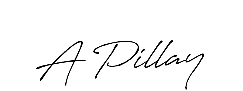 The best way (Antro_Vectra_Bolder) to make a short signature is to pick only two or three words in your name. The name A Pillay include a total of six letters. For converting this name. A Pillay signature style 7 images and pictures png