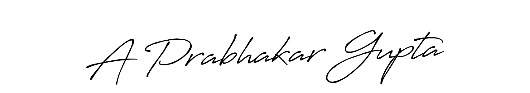 Also we have A Prabhakar Gupta name is the best signature style. Create professional handwritten signature collection using Antro_Vectra_Bolder autograph style. A Prabhakar Gupta signature style 7 images and pictures png