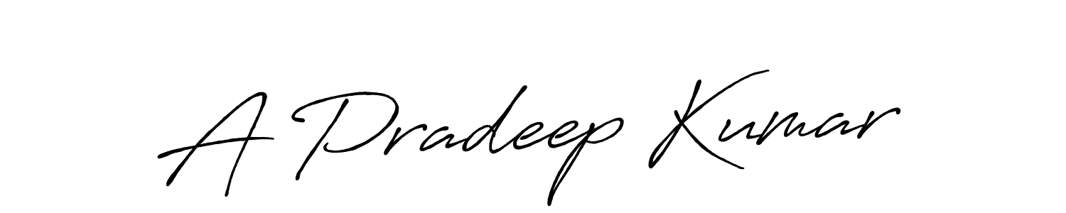 if you are searching for the best signature style for your name A Pradeep Kumar. so please give up your signature search. here we have designed multiple signature styles  using Antro_Vectra_Bolder. A Pradeep Kumar signature style 7 images and pictures png