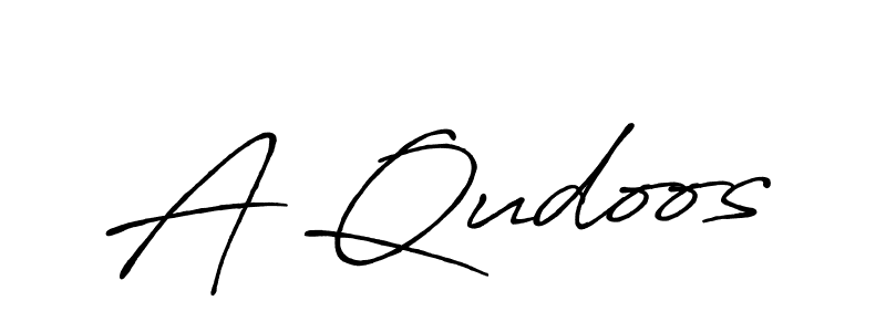 Make a beautiful signature design for name A Qudoos. With this signature (Antro_Vectra_Bolder) style, you can create a handwritten signature for free. A Qudoos signature style 7 images and pictures png