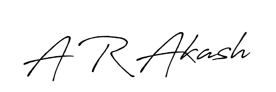 It looks lik you need a new signature style for name A R Akash. Design unique handwritten (Antro_Vectra_Bolder) signature with our free signature maker in just a few clicks. A R Akash signature style 7 images and pictures png