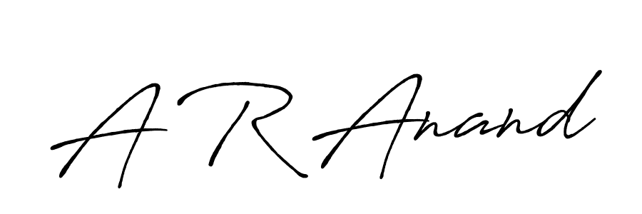 A R Anand stylish signature style. Best Handwritten Sign (Antro_Vectra_Bolder) for my name. Handwritten Signature Collection Ideas for my name A R Anand. A R Anand signature style 7 images and pictures png