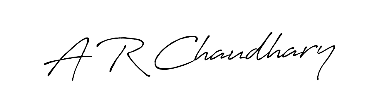 Similarly Antro_Vectra_Bolder is the best handwritten signature design. Signature creator online .You can use it as an online autograph creator for name A R Chaudhary. A R Chaudhary signature style 7 images and pictures png