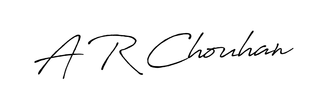 Use a signature maker to create a handwritten signature online. With this signature software, you can design (Antro_Vectra_Bolder) your own signature for name A R Chouhan. A R Chouhan signature style 7 images and pictures png