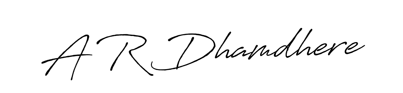 Make a short A R Dhamdhere signature style. Manage your documents anywhere anytime using Antro_Vectra_Bolder. Create and add eSignatures, submit forms, share and send files easily. A R Dhamdhere signature style 7 images and pictures png