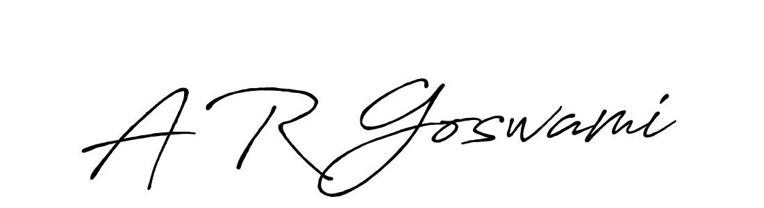 Similarly Antro_Vectra_Bolder is the best handwritten signature design. Signature creator online .You can use it as an online autograph creator for name A R Goswami. A R Goswami signature style 7 images and pictures png