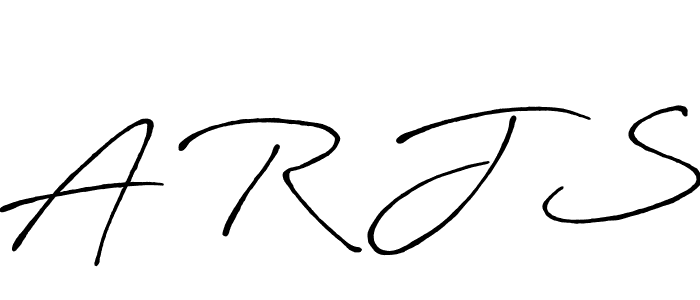 A R J S stylish signature style. Best Handwritten Sign (Antro_Vectra_Bolder) for my name. Handwritten Signature Collection Ideas for my name A R J S. A R J S signature style 7 images and pictures png