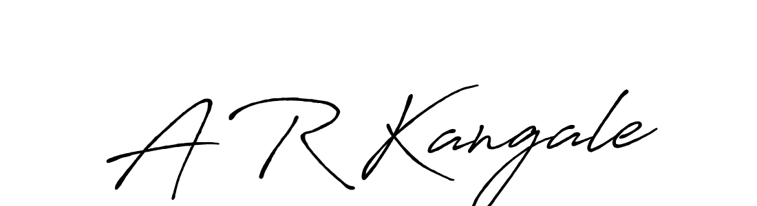 A R Kangale stylish signature style. Best Handwritten Sign (Antro_Vectra_Bolder) for my name. Handwritten Signature Collection Ideas for my name A R Kangale. A R Kangale signature style 7 images and pictures png