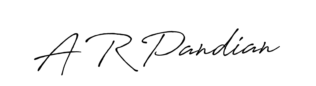 Also You can easily find your signature by using the search form. We will create A R Pandian name handwritten signature images for you free of cost using Antro_Vectra_Bolder sign style. A R Pandian signature style 7 images and pictures png
