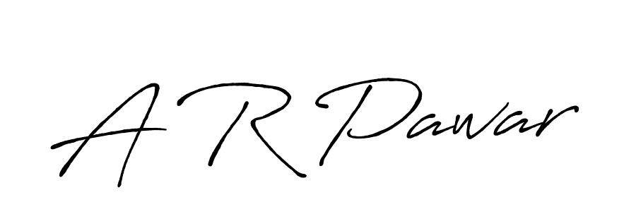 Also You can easily find your signature by using the search form. We will create A R Pawar name handwritten signature images for you free of cost using Antro_Vectra_Bolder sign style. A R Pawar signature style 7 images and pictures png