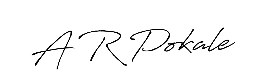 You should practise on your own different ways (Antro_Vectra_Bolder) to write your name (A R Pokale) in signature. don't let someone else do it for you. A R Pokale signature style 7 images and pictures png