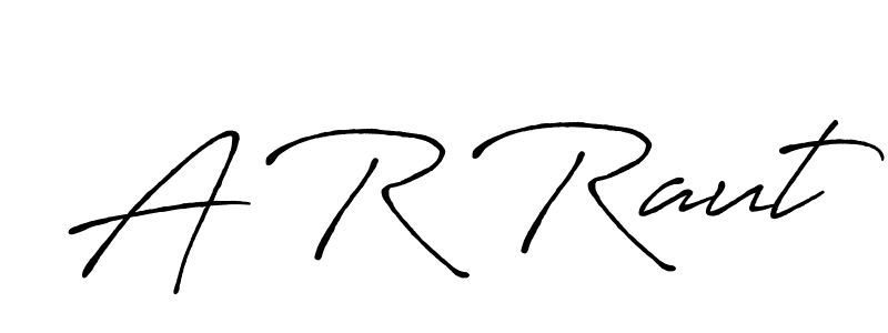 This is the best signature style for the A R Raut name. Also you like these signature font (Antro_Vectra_Bolder). Mix name signature. A R Raut signature style 7 images and pictures png