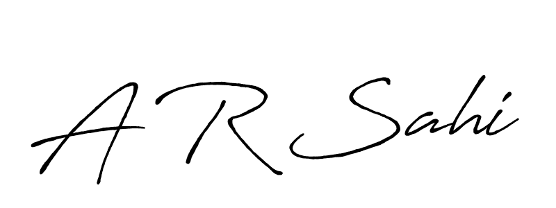 Also we have A R Sahi name is the best signature style. Create professional handwritten signature collection using Antro_Vectra_Bolder autograph style. A R Sahi signature style 7 images and pictures png