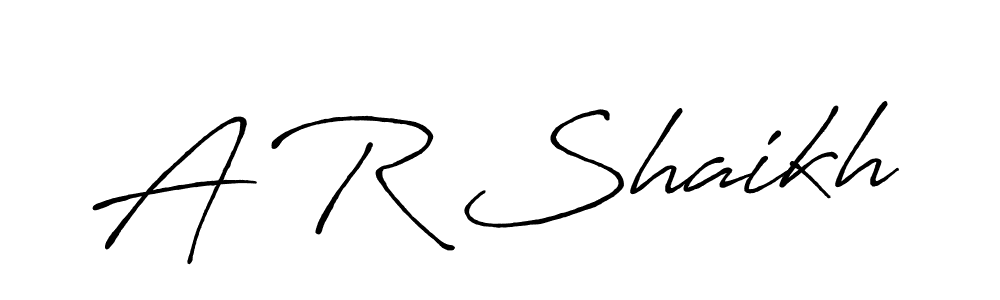 Make a beautiful signature design for name A R Shaikh. Use this online signature maker to create a handwritten signature for free. A R Shaikh signature style 7 images and pictures png