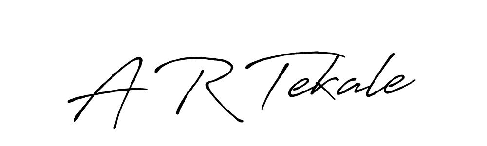 if you are searching for the best signature style for your name A R Tekale. so please give up your signature search. here we have designed multiple signature styles  using Antro_Vectra_Bolder. A R Tekale signature style 7 images and pictures png