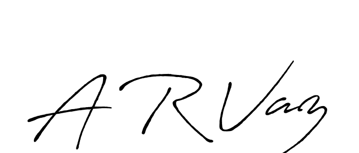 Create a beautiful signature design for name A R Vaz. With this signature (Antro_Vectra_Bolder) fonts, you can make a handwritten signature for free. A R Vaz signature style 7 images and pictures png