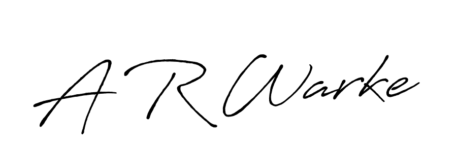 This is the best signature style for the A R Warke name. Also you like these signature font (Antro_Vectra_Bolder). Mix name signature. A R Warke signature style 7 images and pictures png