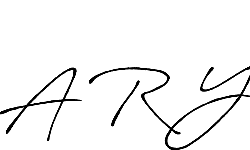 Use a signature maker to create a handwritten signature online. With this signature software, you can design (Antro_Vectra_Bolder) your own signature for name A R Y. A R Y signature style 7 images and pictures png