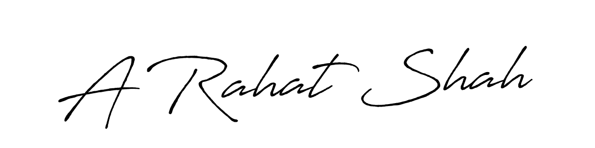 The best way (Antro_Vectra_Bolder) to make a short signature is to pick only two or three words in your name. The name A Rahat Shah include a total of six letters. For converting this name. A Rahat Shah signature style 7 images and pictures png