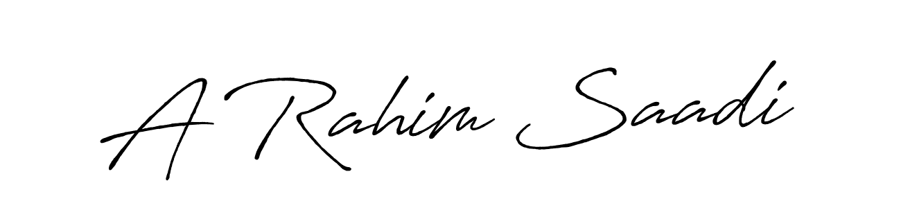 Check out images of Autograph of A Rahim Saadi name. Actor A Rahim Saadi Signature Style. Antro_Vectra_Bolder is a professional sign style online. A Rahim Saadi signature style 7 images and pictures png