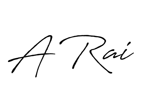 Design your own signature with our free online signature maker. With this signature software, you can create a handwritten (Antro_Vectra_Bolder) signature for name A Rai. A Rai signature style 7 images and pictures png