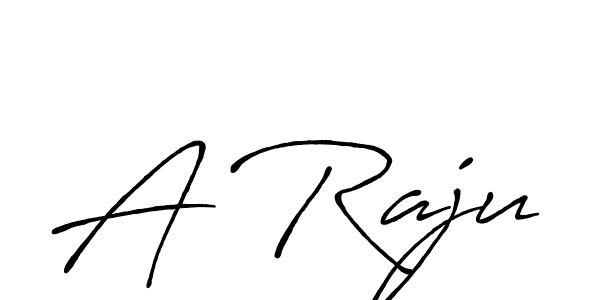 A Raju stylish signature style. Best Handwritten Sign (Antro_Vectra_Bolder) for my name. Handwritten Signature Collection Ideas for my name A Raju. A Raju signature style 7 images and pictures png